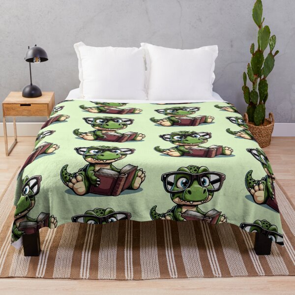 Item preview, Bookish Dino – Studious Dinosaur with Glasses designed and sold by Coffee Lifestyle.