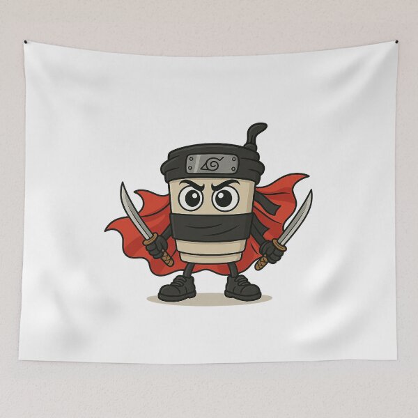 Item preview, Coffee Ninja Warrior Italian Brainrot Meme Funny Anime-Inspired Cartoon Cup designed and sold by millionair3.