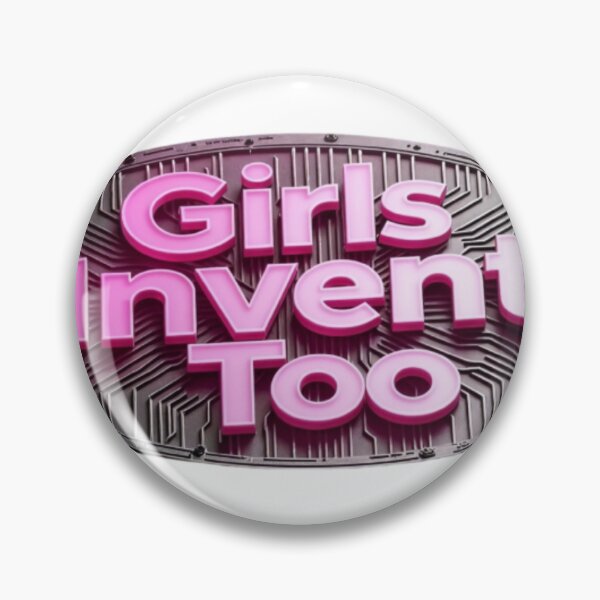 Item preview, Metallic Emblem with Circuit Design and Bold Pink Text designed and sold by Creative88Art.