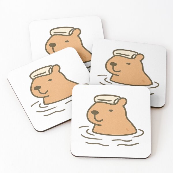 Item preview, Carl the Capybara Onsen Zen designed and sold by Thale's Designs.