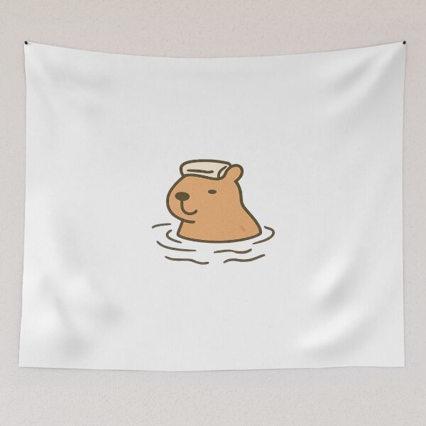 Item preview, Carl the Capybara Onsen Zen designed and sold by Thale's Designs.