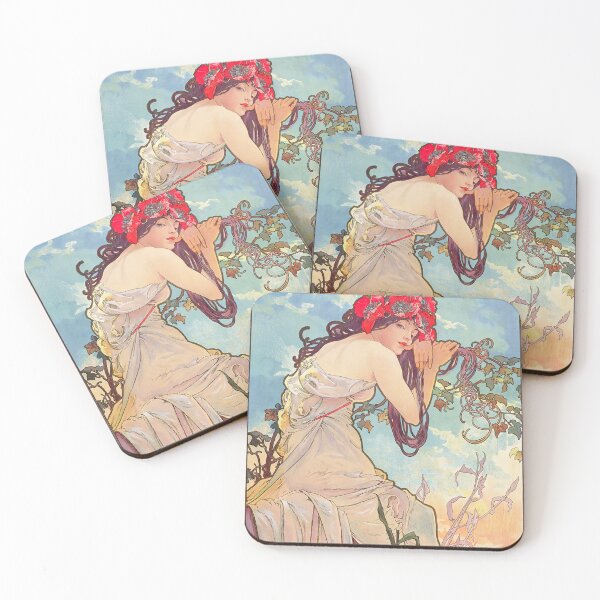 Item preview, Alphonse Mucha The Seasons Summer designed and sold by maniacfitness.
