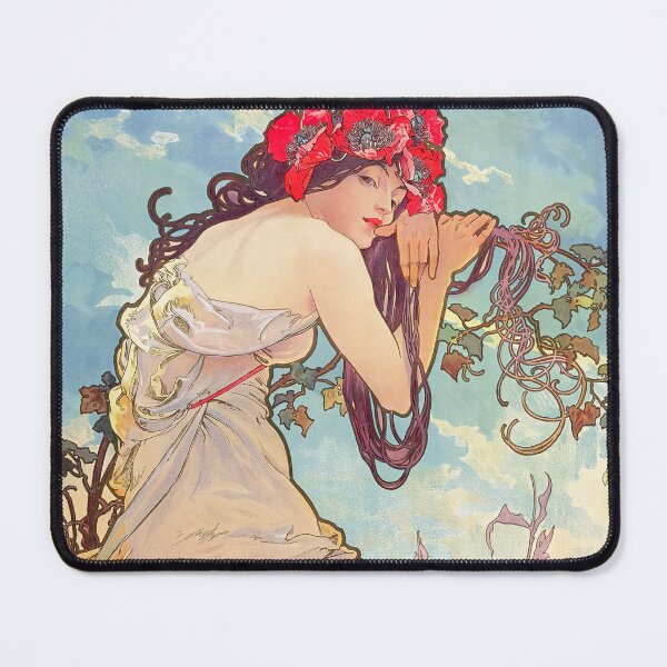 Item preview, Alphonse Mucha The Seasons Summer designed and sold by maniacfitness.