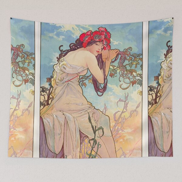Item preview, Alphonse Mucha The Seasons Summer designed and sold by maniacfitness.