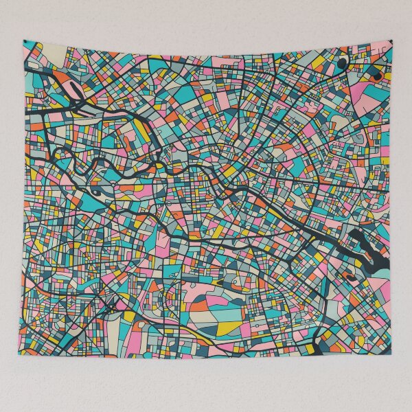 Item preview, BERLIN CITY STREET MAP designed and sold by JazzberryBlue.