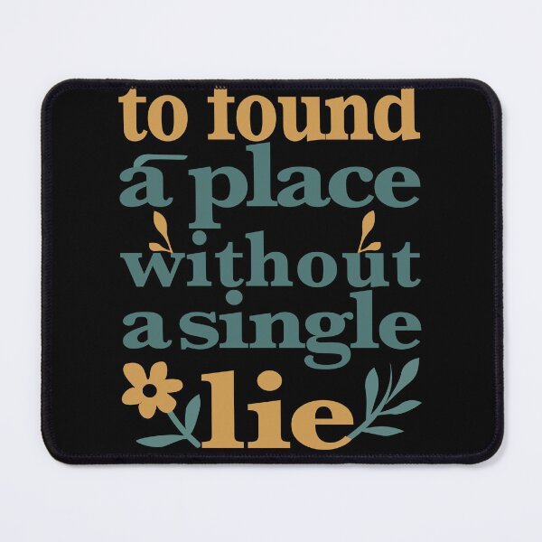 Item preview, A Place Without Lies – Truth Seeker Typography – Honesty & Purity Design designed and sold by DG-ShopLT.