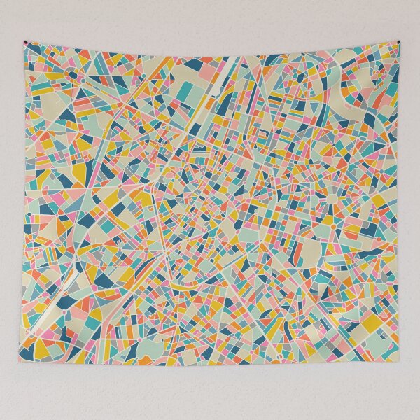 Item preview, BRUSSELS CITY STREET MAP designed and sold by JazzberryBlue.