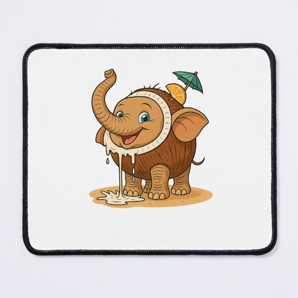 Item preview, Coconut Elephant Drink Italian Brainrot Meme  Cute Tropical Cartoon Animal Design designed and sold by millionair3.