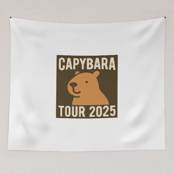 Item preview, Capybara Tour 2025 designed and sold by Thale's Designs.