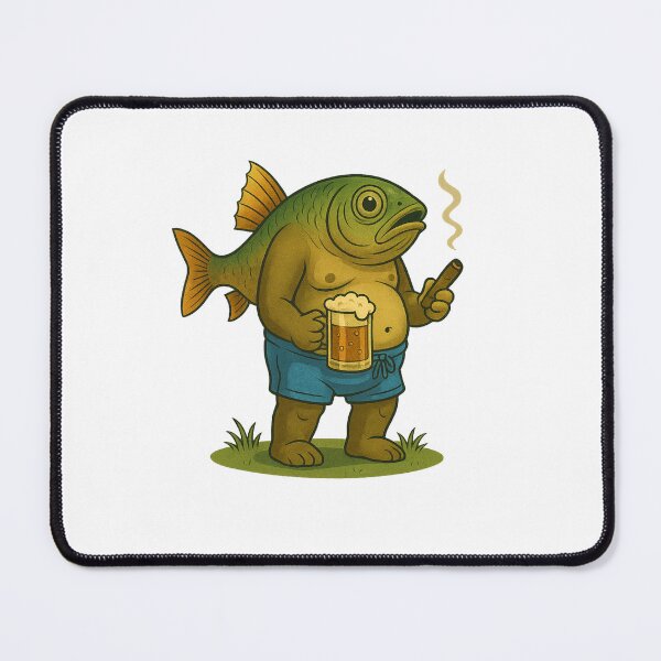 Item preview, Beer Belly Fish Guy Italian Brainrot Meme  Funny Surreal Cartoon Character With Cigar designed and sold by millionair3.