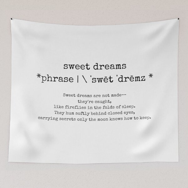 Item preview, sweet dreams quote phonetic quote nursery room quote designed and sold by ArtbyJustis.