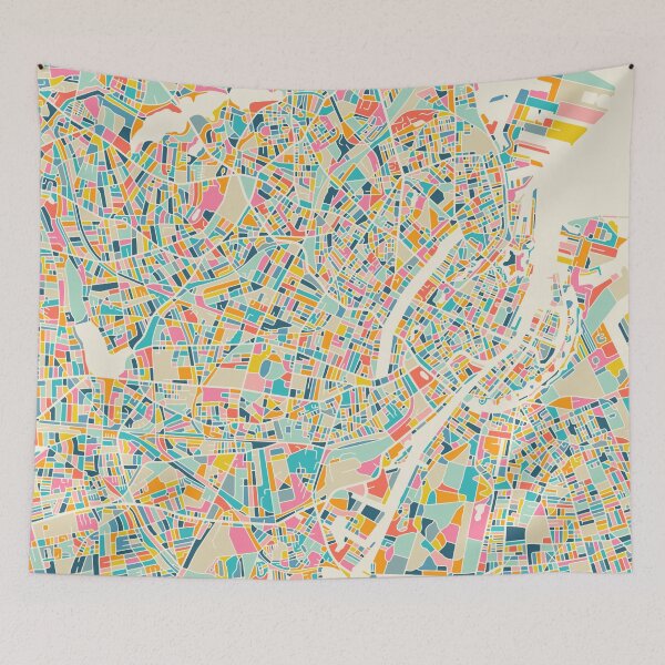 Item preview, COPENHAGEN CITY STREET MAP designed and sold by JazzberryBlue.