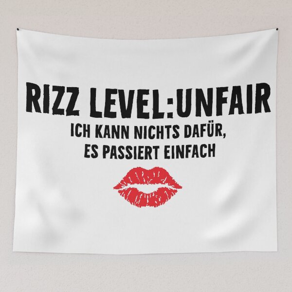 Item preview, Rizz level - tiktok slang 2025 designed and sold by StefanStock73.