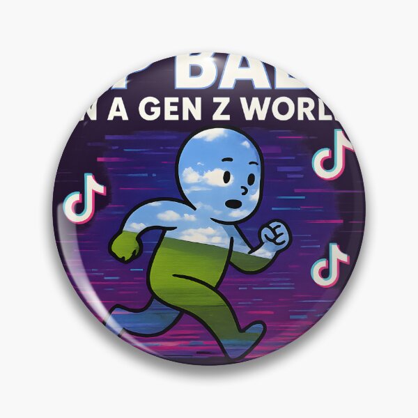 Item preview, XP Baby in a Gen Z World – Retro Meme Culture Mashup designed and sold by VoidBloom Studio.
