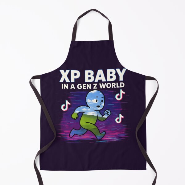 Item preview, XP Baby in a Gen Z World – Retro Meme Culture Mashup designed and sold by VoidBloom Studio.