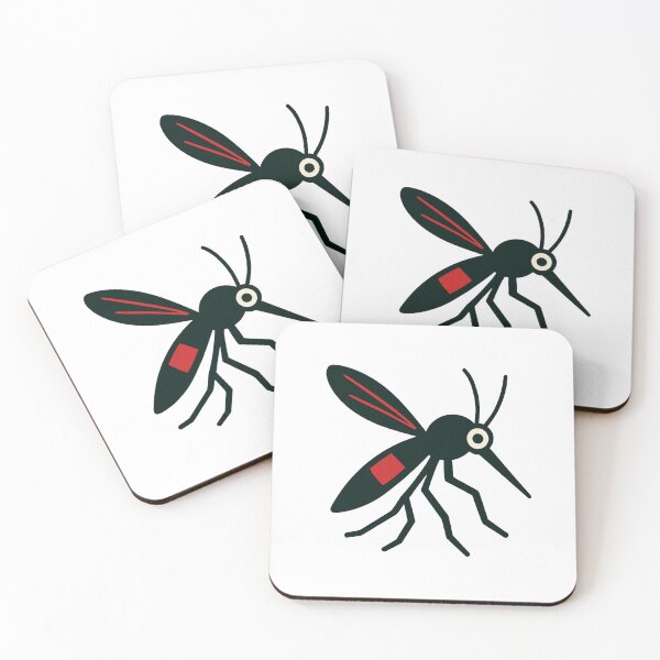Item preview, Red & Black Mosquito - Dons designed and sold by Footys & Flowers Sticker Shop.
