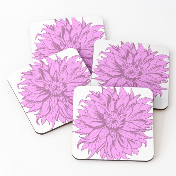 Item preview, Pink dahlia flower designed and sold by bokasin.