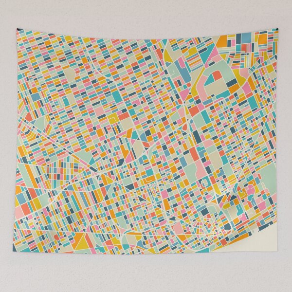 Item preview, DETROIT CITY STREET MAP designed and sold by JazzberryBlue.