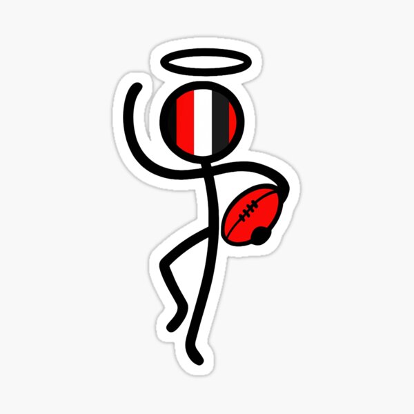 Item preview, Red White & Black Saint with Footy - Saints  designed and sold by Footys & Flowers Sticker Shop.