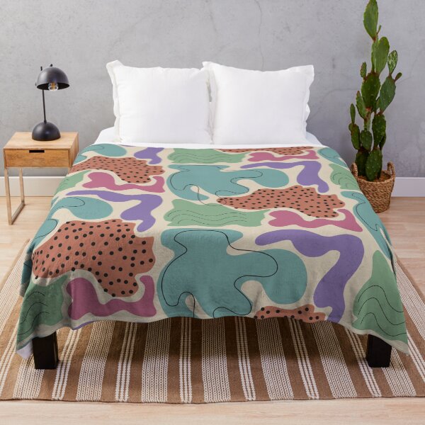 Item preview, Playful Abstract Blobs & Dots – Bold Modern Pattern designed and sold by  Boho Vibes Studio.