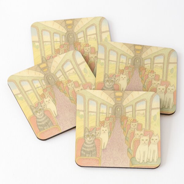 Item preview, Bon Voyage - Cats on a train designed and sold by MiowandMolly.