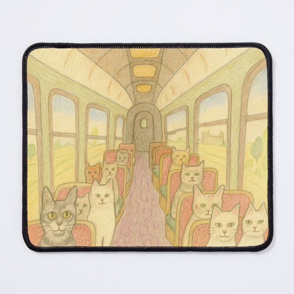 Item preview, Bon Voyage - Cats on a train designed and sold by MiowandMolly.