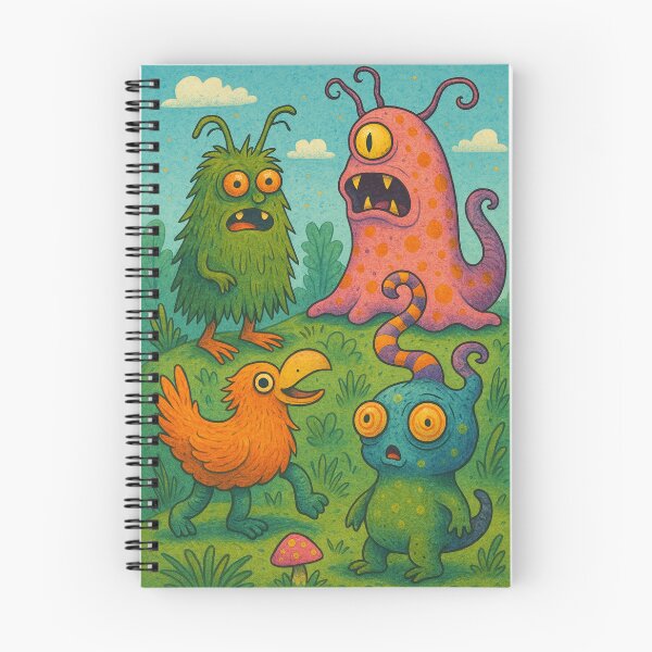 Item preview, Whimsical Creatures – Fantastic creatures full of color & magic! Unique & playful surreal monster design designed and sold by FotoworldEdel.