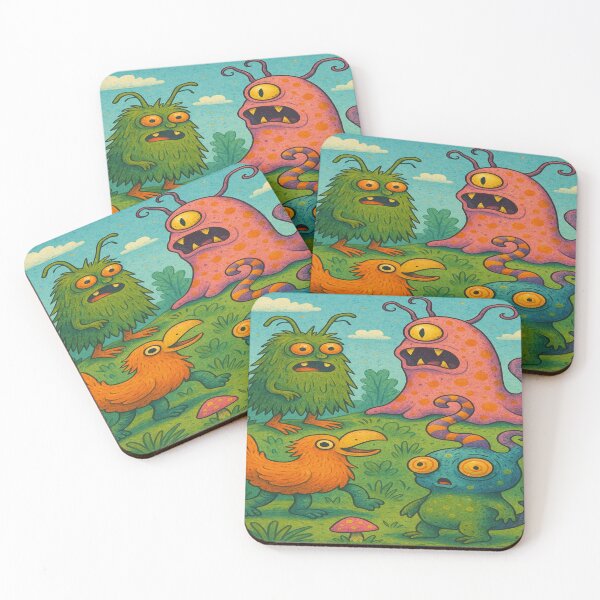 Item preview, Whimsical Creatures – Fantastic creatures full of color & magic! Unique & playful surreal monster design designed and sold by FotoworldEdel.