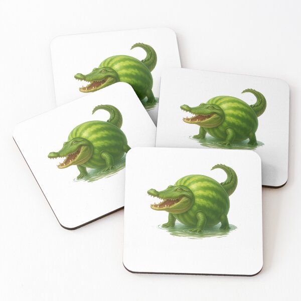 Item preview, Watermelon Alligator  Cute and Funny Surreal Fruit Animal Cartoon designed and sold by millionair3.