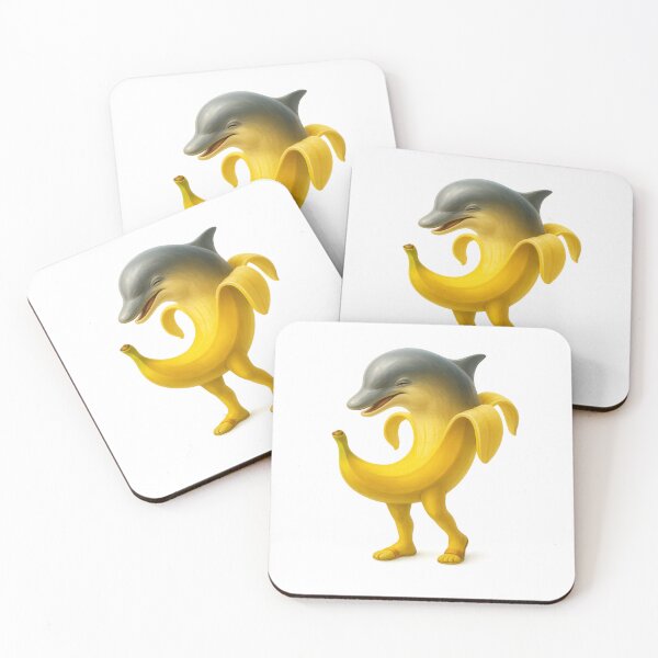 Item preview, Banana Dolphin – Funny Surreal Hybrid Fruit Animal Character designed and sold by millionair3.