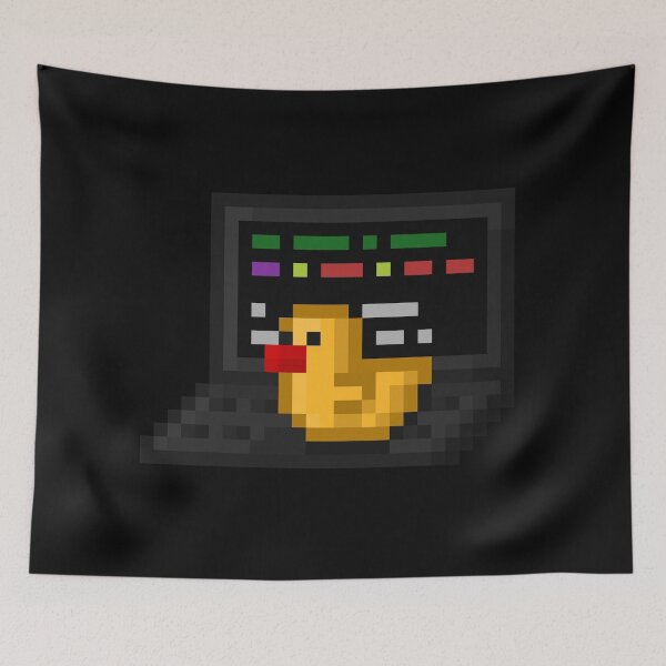 Item preview, Rubber Duck Debugging – Pixel Art for Programmers & Coders designed and sold by Dugolivia.