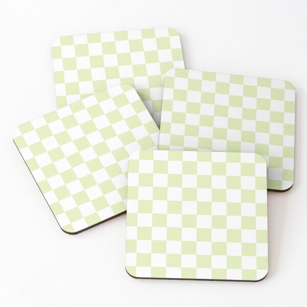 Item preview, Lime cream green and white checkerboard designed and sold by Karf  ..