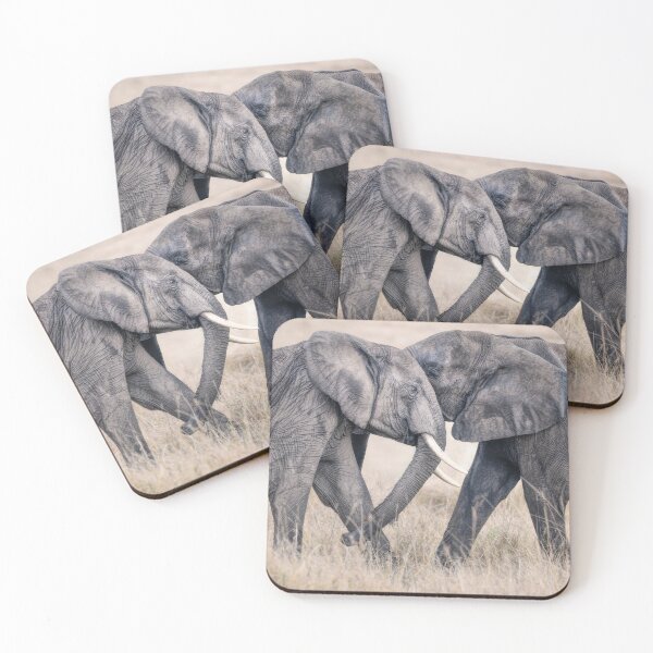 Item preview, Elephants at Play Masai Mara Kenya Artistic designed and sold by PhotoArt by Joan Carroll.