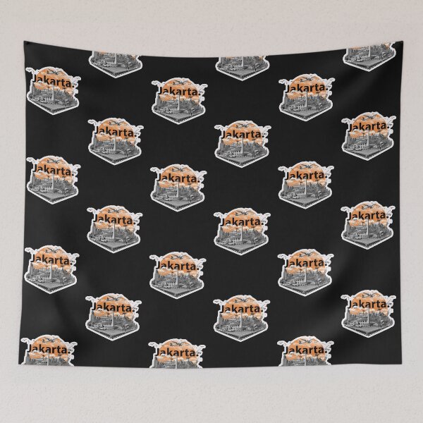 Item preview, jakarta city designed and sold by Ratatatts.