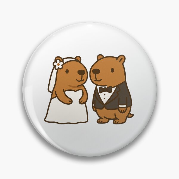 Item preview, Wedding or Engagement Capybara designed and sold by Thale's Designs.