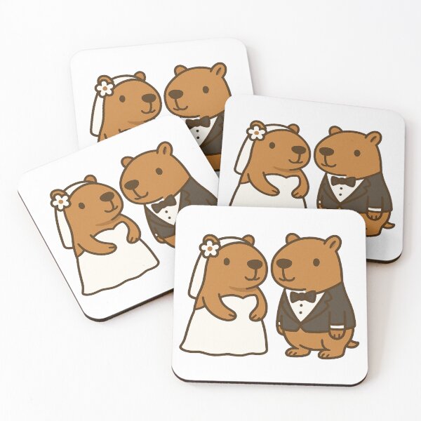 Item preview, Wedding or Engagement Capybara designed and sold by Thale's Designs.