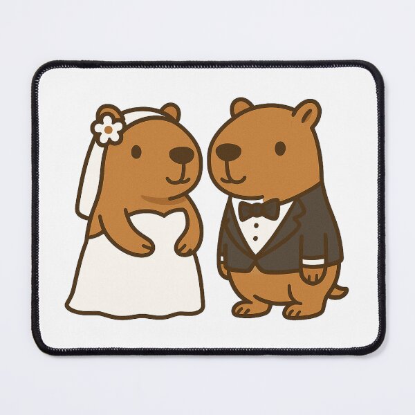 Item preview, Wedding or Engagement Capybara designed and sold by Thale's Designs.