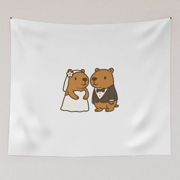 Item preview, Wedding or Engagement Capybara designed and sold by Thale's Designs.