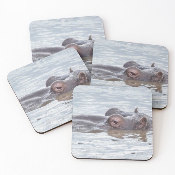 Item preview, Half Submerged Hippo Masai Mara Kenya designed and sold by PhotoArt by Joan Carroll.