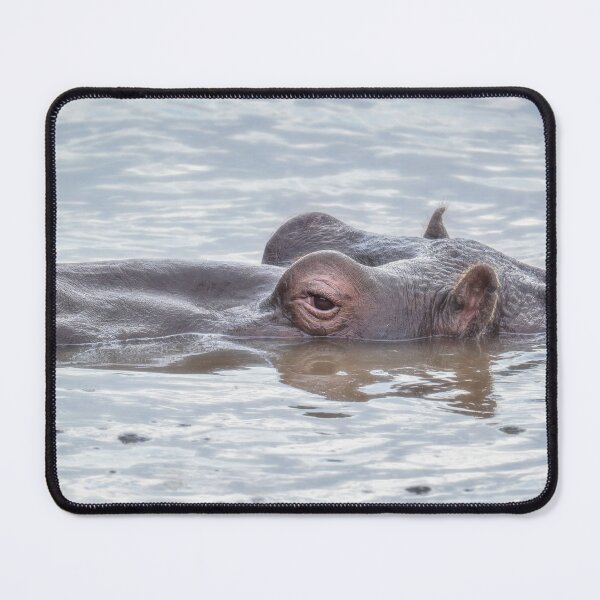 Item preview, Half Submerged Hippo Masai Mara Kenya designed and sold by PhotoArt by Joan Carroll.