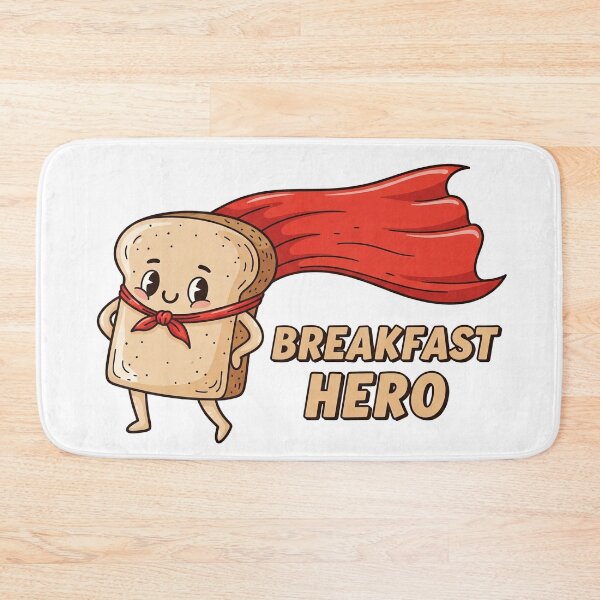 Item preview, Breakfast Hero - Super Toasty Bread Slice designed and sold by Owcomm.