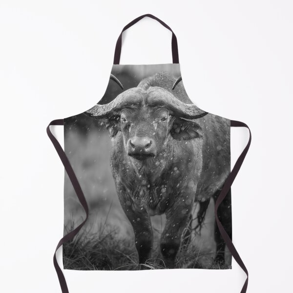 Item preview, Cape Buffalo Masai Mara Kenya BW 2 designed and sold by PhotoArt by Joan Carroll.