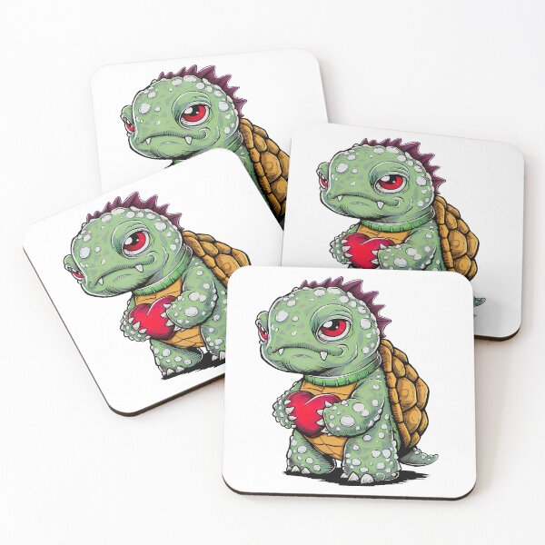 Item preview, turtle with heart designed and sold by QuanntixArt.