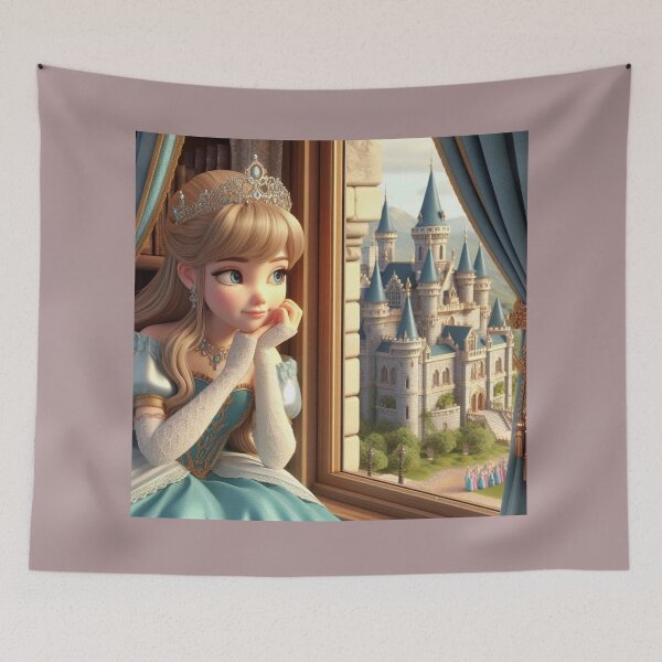 Item preview, Dreamy Princess & Enchanted Castle Window View designed and sold by choder61.