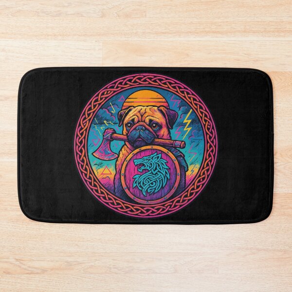 Item preview, Pug Dog Valhalla Norse Celtic Knot designed and sold by TomFrontierArt.