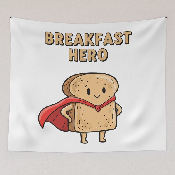 Item preview, Breakfast Hero - Little Loaf of Courage designed and sold by Owcomm.