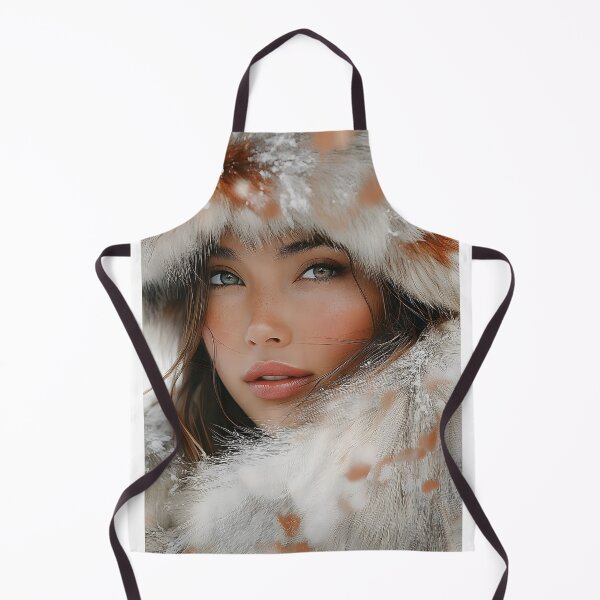 Item preview, Winter Portrait of a Woman in Faux Fur Hood designed and sold by Artessie.