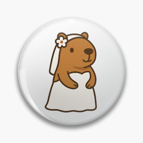 Item preview, Bride Capybara designed and sold by Thale's Designs.