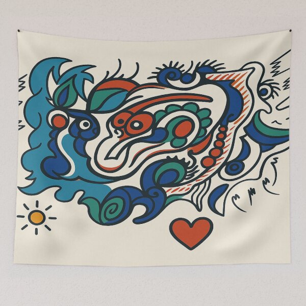 Item preview, Surreal face – lines of the subconscious designed and sold by artbyefi.