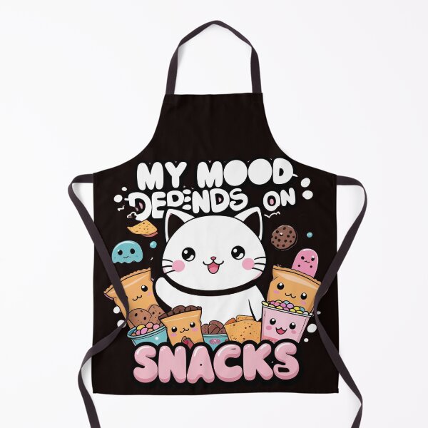 Item preview, My Mood Depends On Snacks – Cute Foodie Shirt designed and sold by modishwelt.